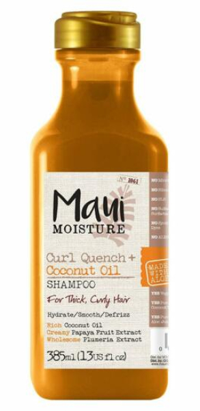 Maui Curl Quench + Coconut Oil Shampoo šampon pro kudrnaté a vlnité vlasy 385 ml