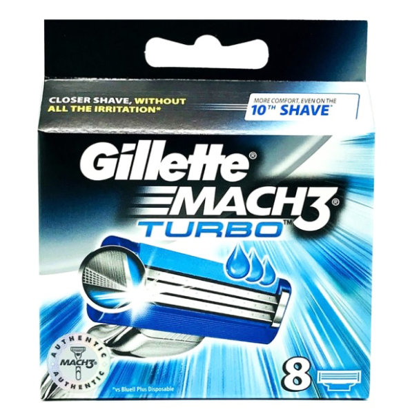Gillette Mach3 Turbo 8 náhradních hlavic