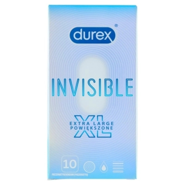 Durex Invisible Extra Large zvetšené kondomy