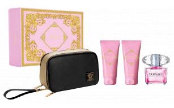 Versace Bright Crystal Women SET V. Eau de Toilette 90 ml + body lotion 100 ml + shower gel 100 ml + bag