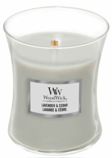 WoodWick Lavender & Cedar vonná svíčka 275 g